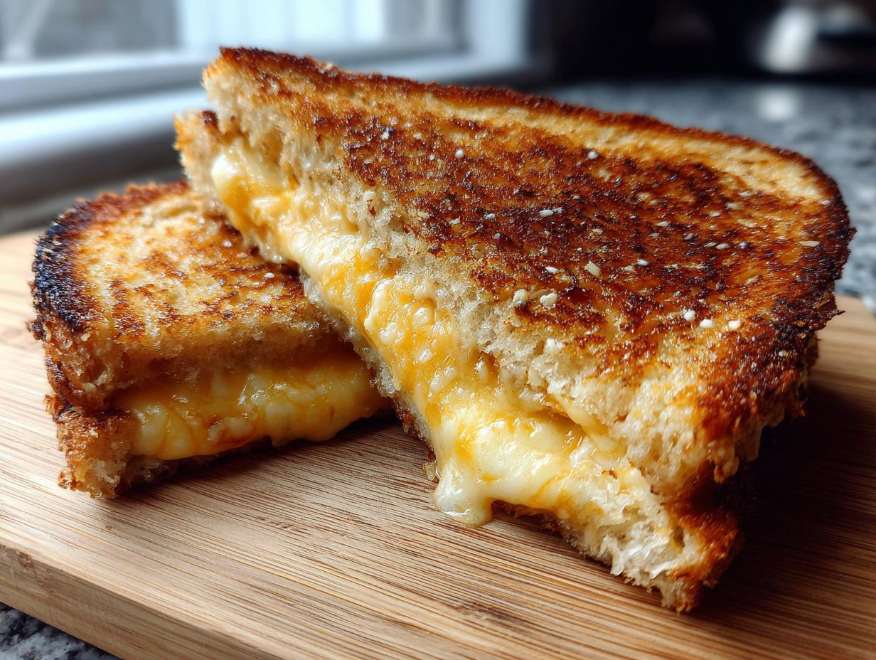 Amazing Garlic Bread Grilled Cheese In 15 Mins