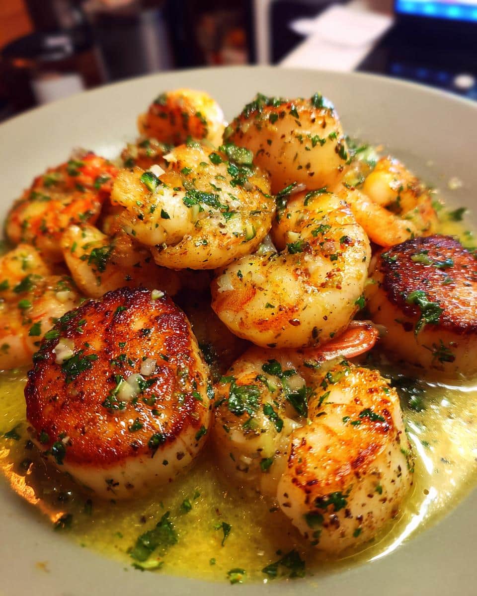 Garlic Butter Scallop and Shrimp - detail 1