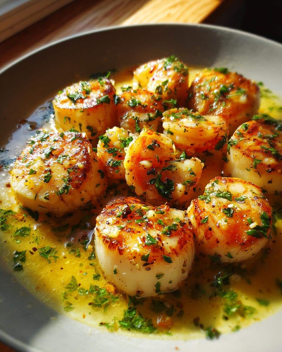Garlic Butter Scallop and Shrimp - detail 2