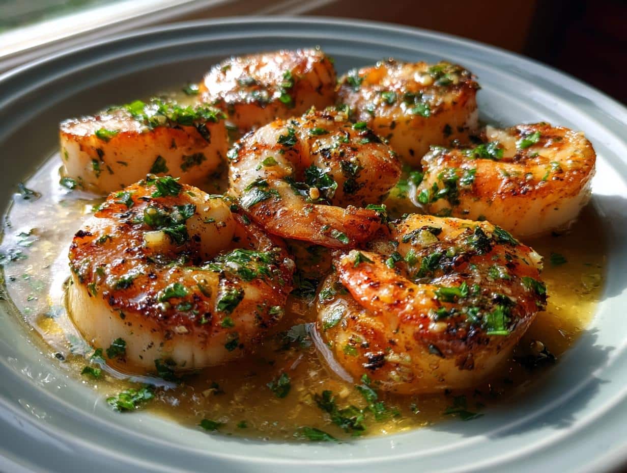 Amazing Garlic Butter Scallop and Shrimp in 20 Mins