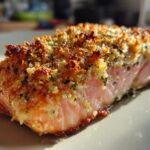 Garlic Parmesan Crusted Salmon
