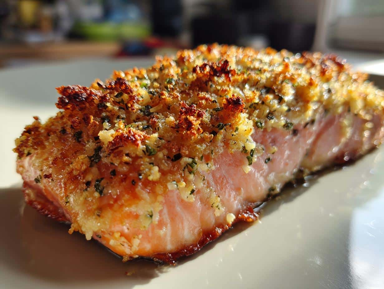 Easy Garlic Parmesan Crusted Salmon Bliss