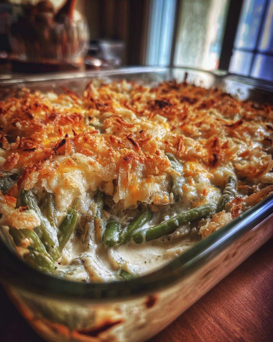 Green Bean and Potato Casserole - detail 1