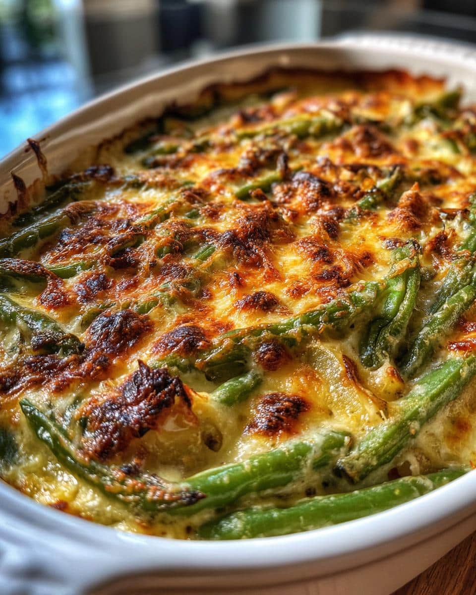 Green Bean and Potato Casserole - detail 2