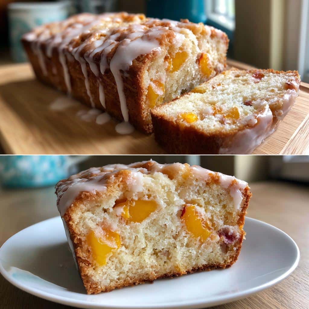 Heavenly Peach Bread: 1 Glorious Slice 3 Heavenly Peach Bread - detail 1