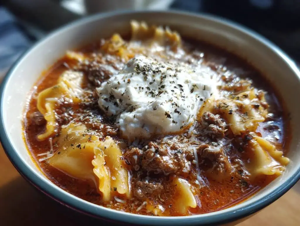 High Protein Lasagna Soup