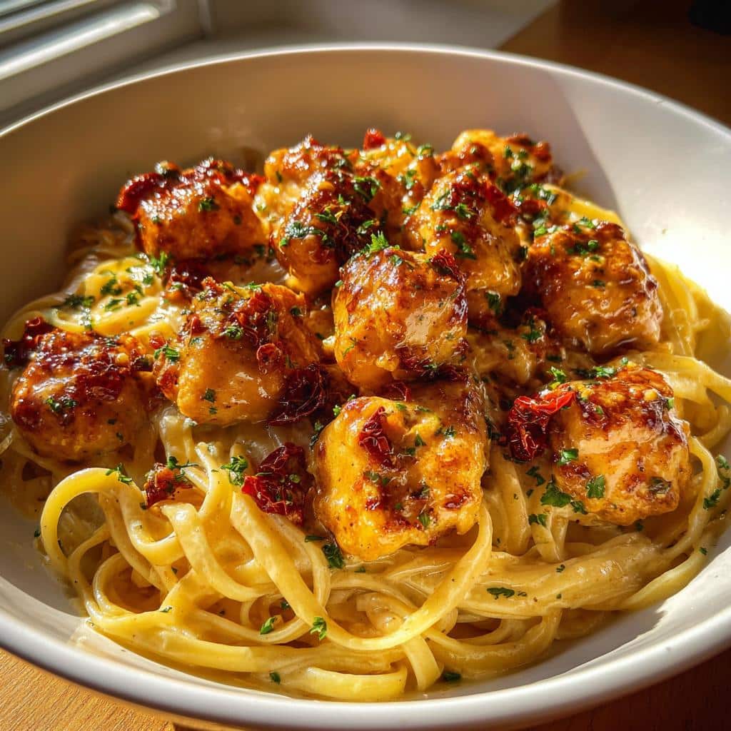 Honey Butter Chicken Alfredo: 1 Dreamy Pasta 4 Honey Butter Chicken Alfredo Pasta - detail 1