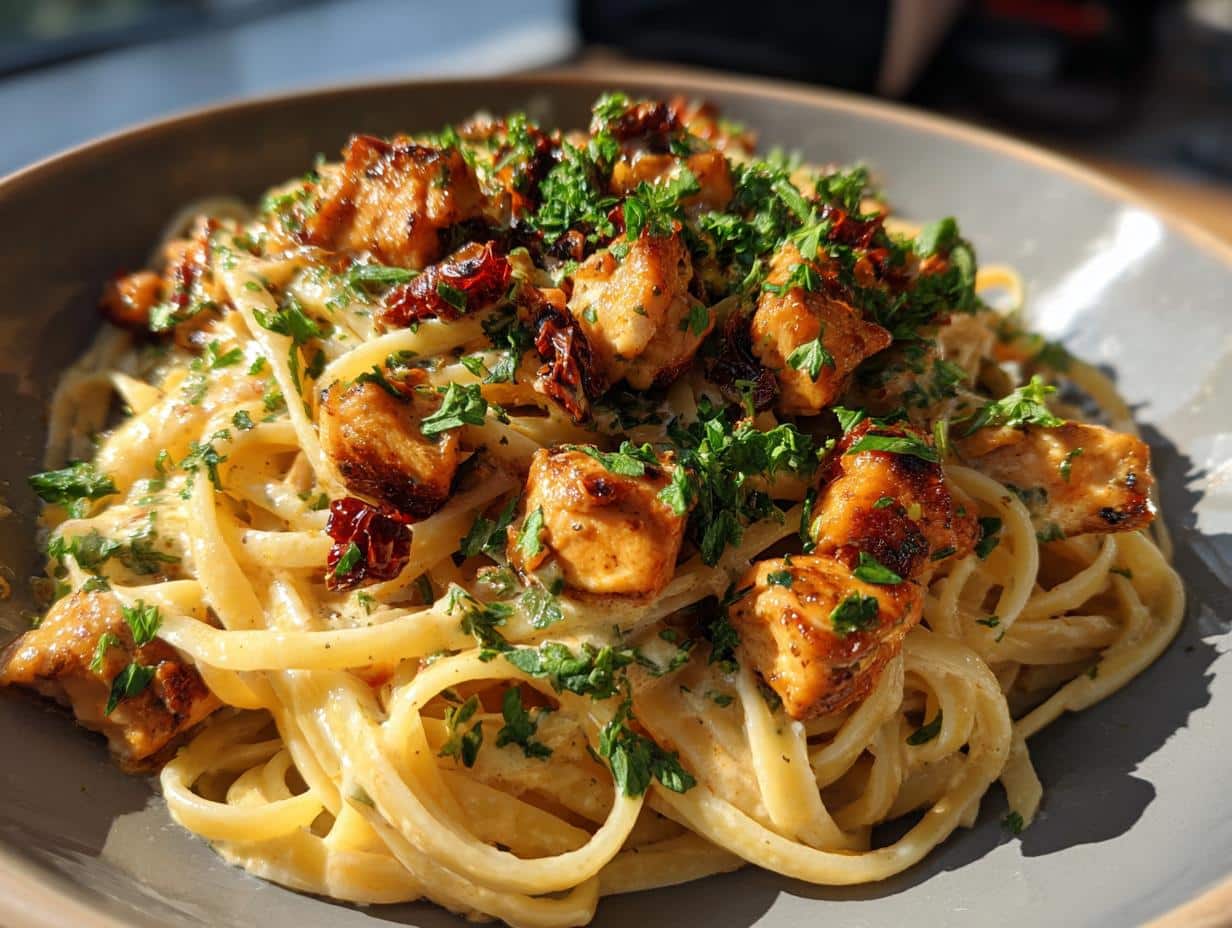 Honey Butter Chicken Alfredo: 1 Dreamy Pasta