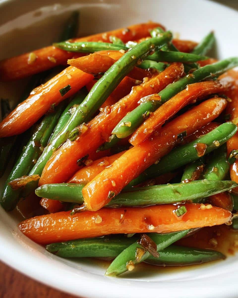 Amazing 20 Min Honey Glazed Carrots & Green Beans 4 Honey Glazed Carrots & Green Beans - detail 1
