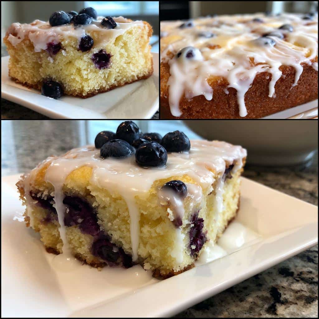 Lemon Blueberry Sheet Cake - detail 2