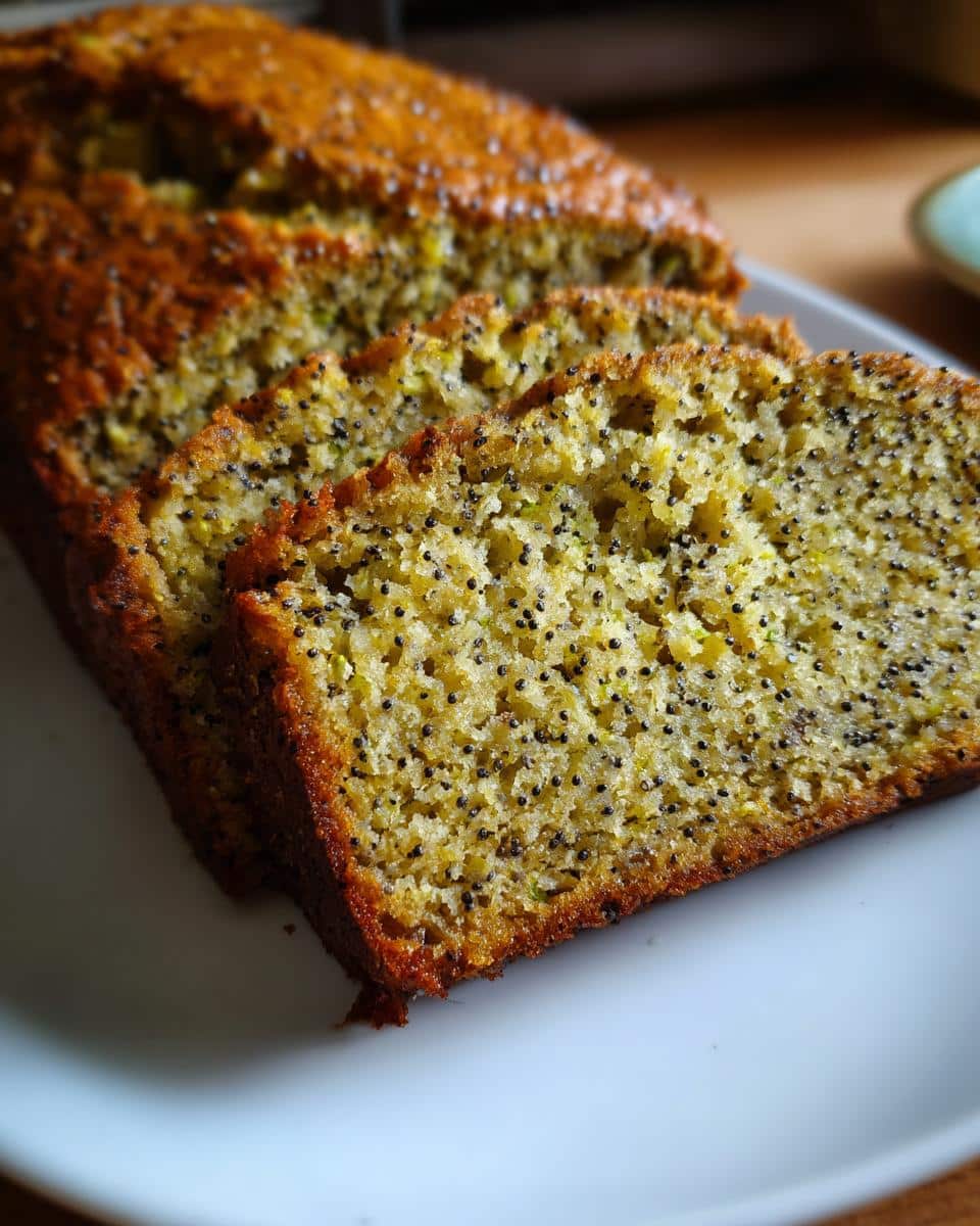 Lemon Poppy Seed Zucchini Bread - detail 1