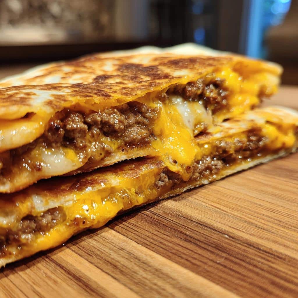 Melty Quesadilla Smash Burgers - detail 1