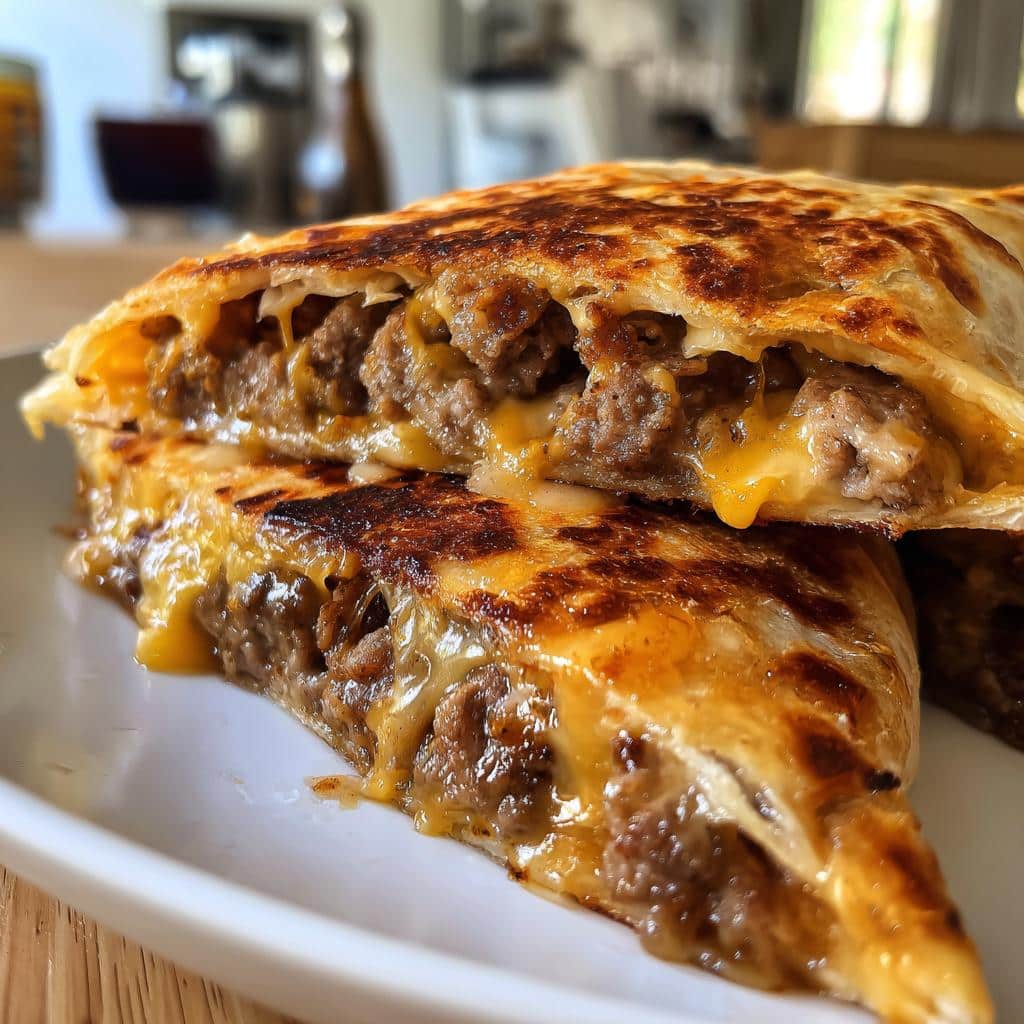 Melty Quesadilla Smash Burgers - detail 2