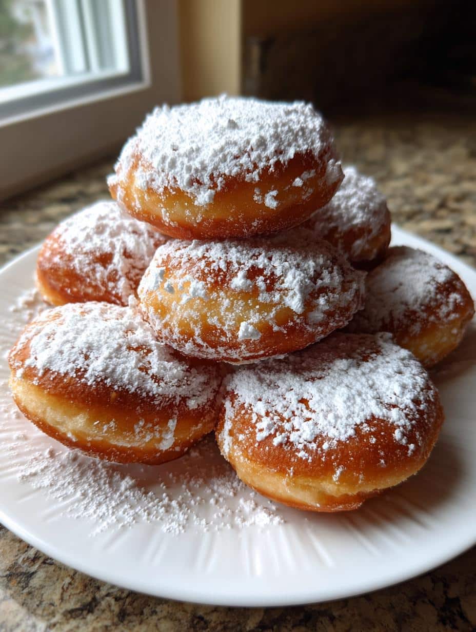 Mini Powdered Sugar Doughnuts - detail 3