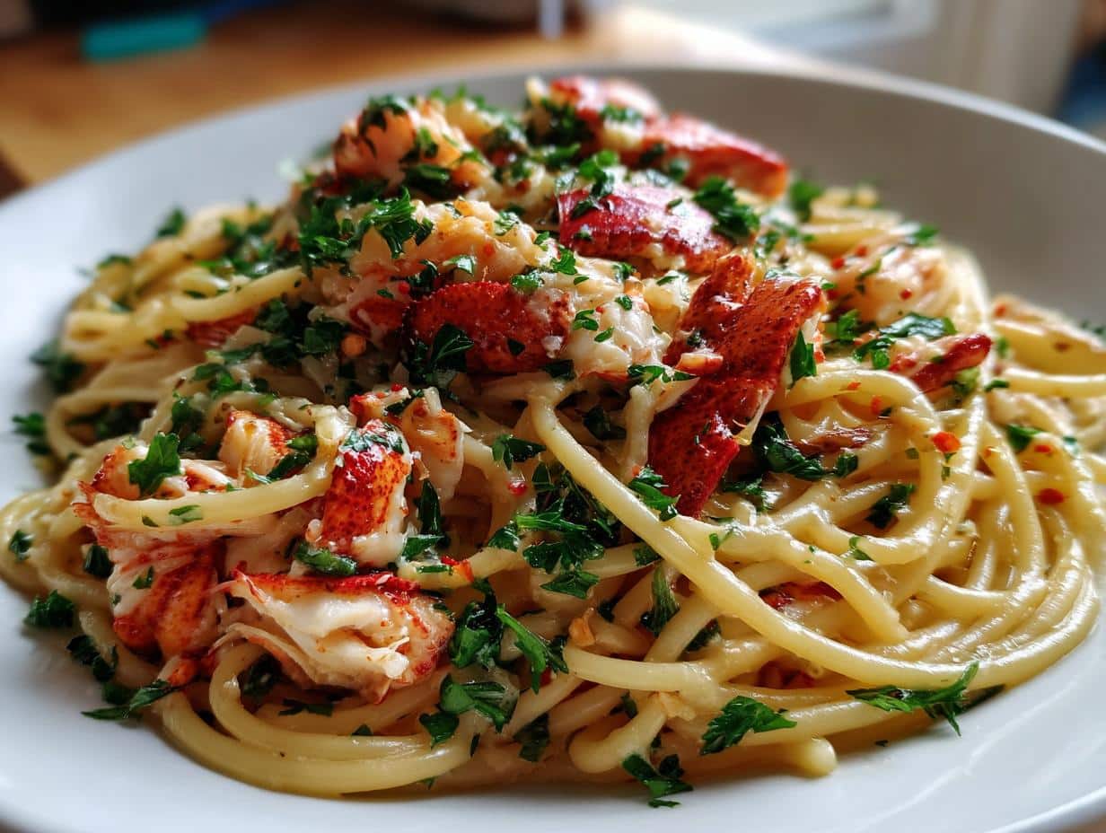 Most Luxurious Lobster Spaghetti: 35 Min Recipe