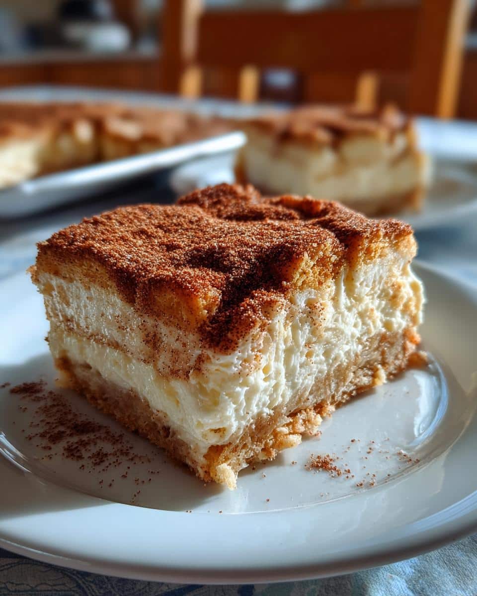 No Bake Keto Churro Cheesecake Bars - detail 2
