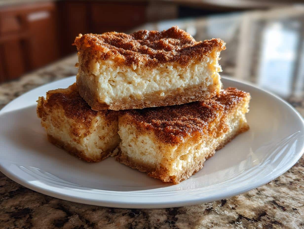 Amazing No Bake Keto Churro Cheesecake Bars