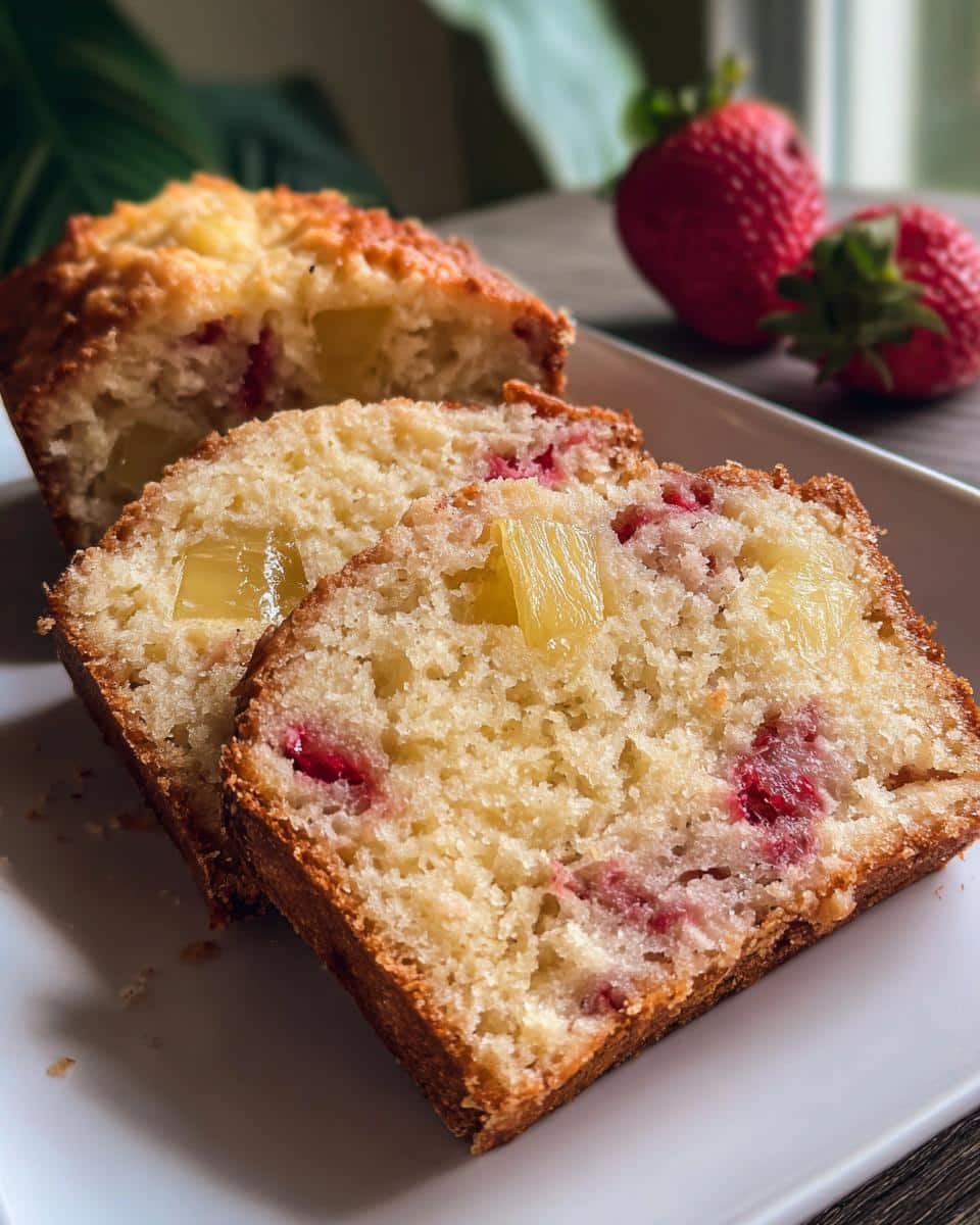 Divine Pineapple Strawberry Pound Cake: 60 Min Bake 4 Pineapple Strawberry Pound Cake - detail 1