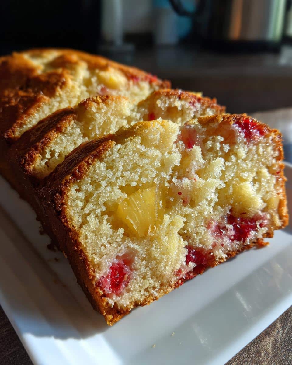 Divine Pineapple Strawberry Pound Cake: 60 Min Bake 5 Pineapple Strawberry Pound Cake - detail 2