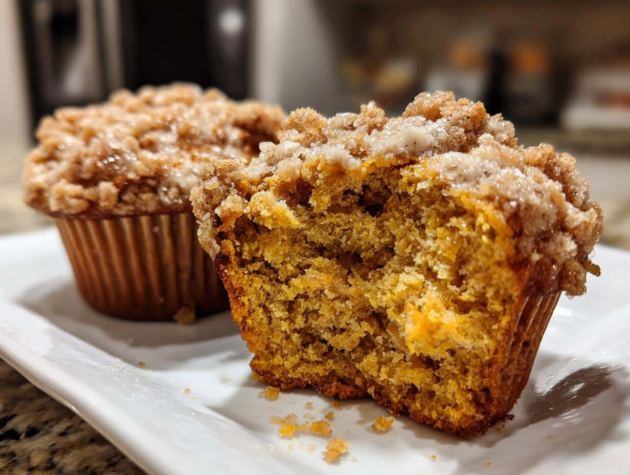 Perfect Pumpkin Streusel Muffins: 17 Minute Bake