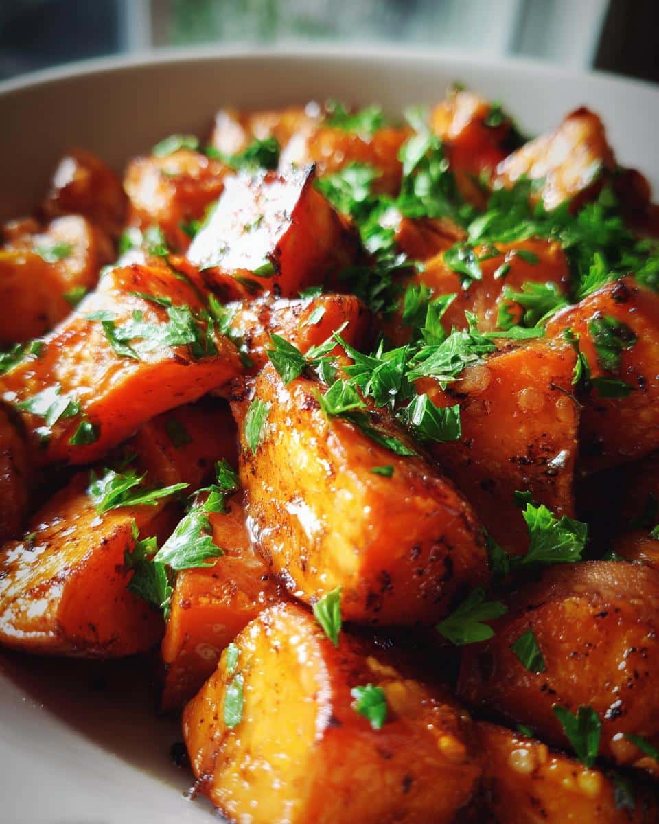 Roasted Sweet Potatoes with Cinnamon & Honey - detail 2