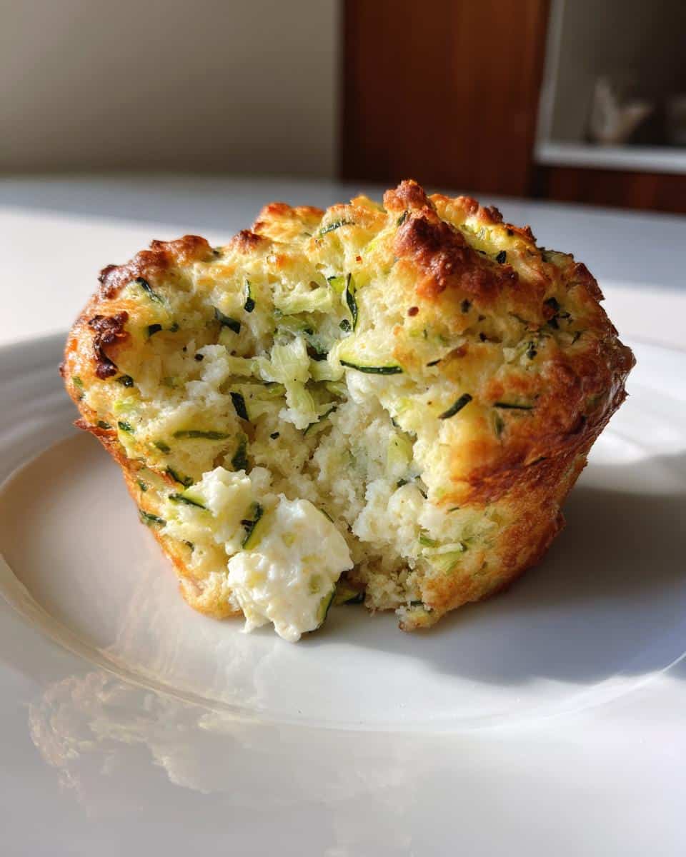 Savory Zucchini and Feta Muffins - detail 1