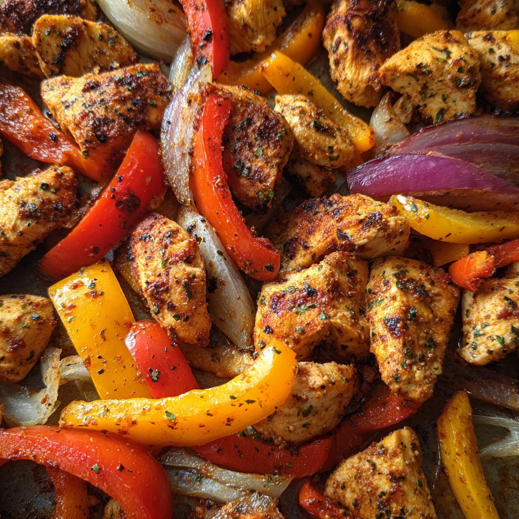 Sheet Pan Chicken Fajitas - detail 1
