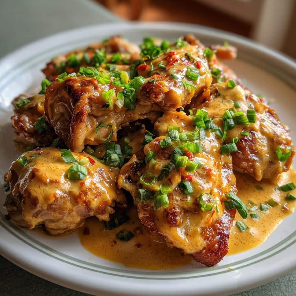 Skillet Bang Bang Chicken Thighs - detail 2