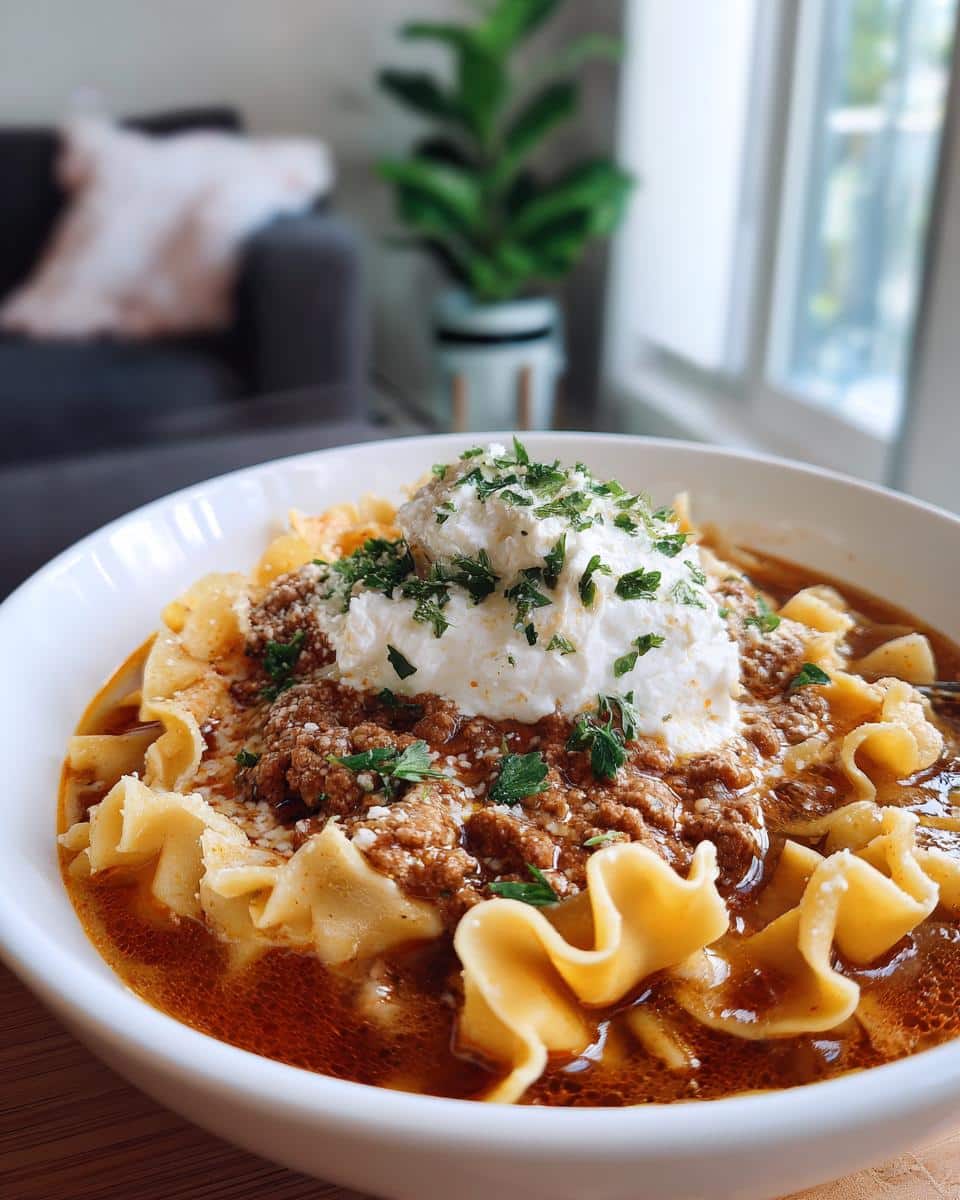 15-Minute Slow Cooker Lasagna Soup - Easy Comfort Food 4 Slow Cooker Lasagna Soup - detail 1