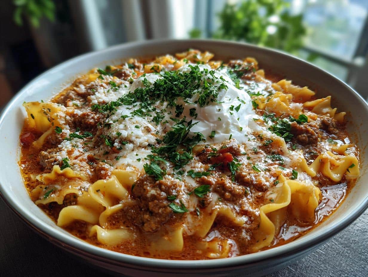 15-Minute Slow Cooker Lasagna Soup – Easy Comfort Food
