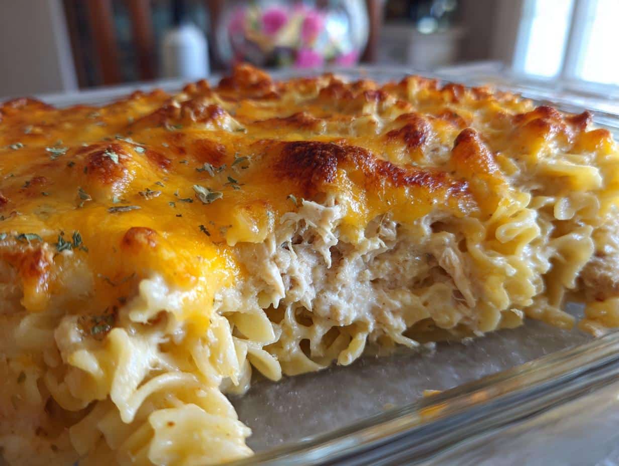Amazing Sour Cream Beef Noodle Casserole