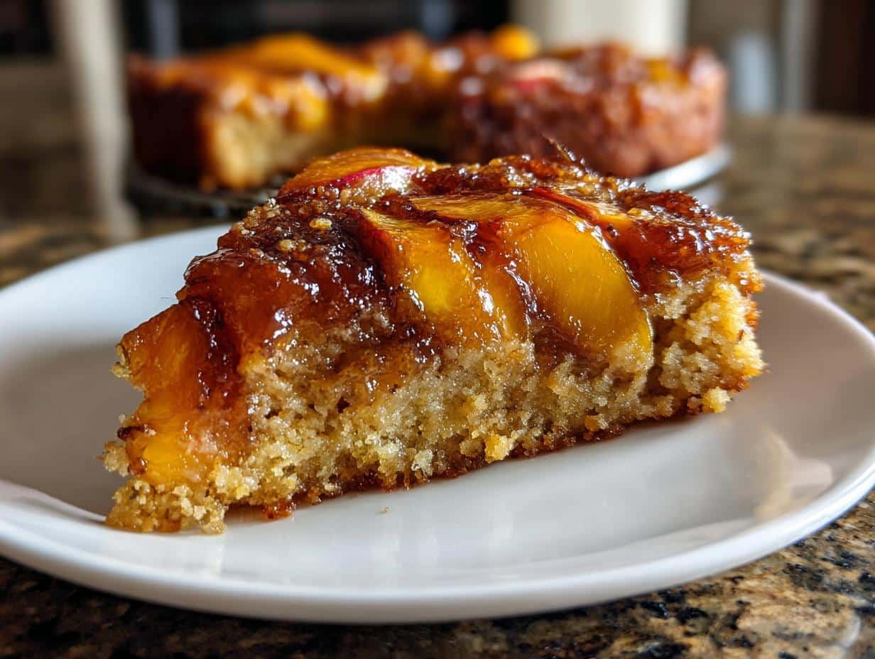 Amazing Spiced Peach Upside-Down Cake