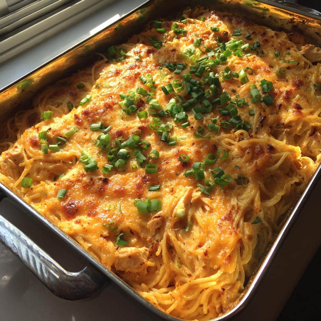 Spicy Southern Cheesy Chicken Spaghetti Casserole 4 Spicy Southern Cheesy Chicken Spaghetti Casserole - detail 1