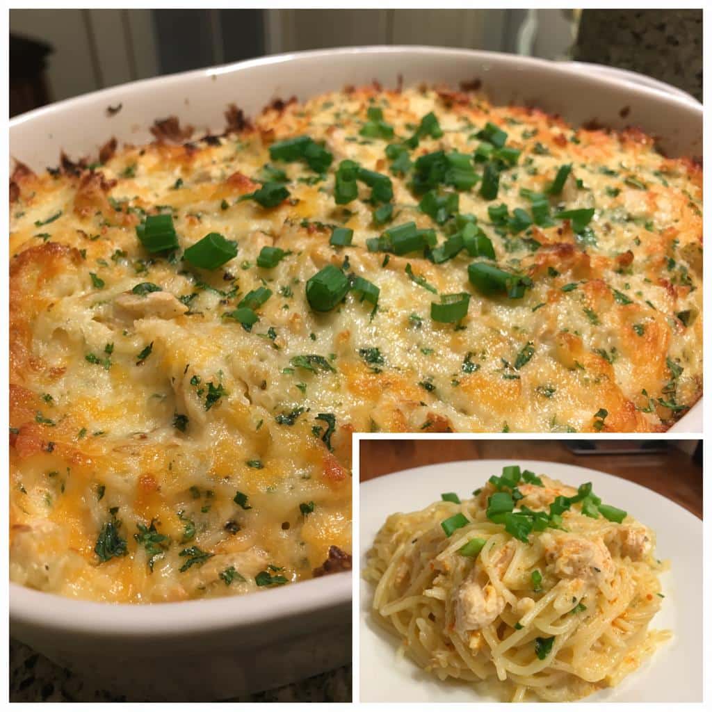 Spicy Southern Cheesy Chicken Spaghetti Casserole 5 Spicy Southern Cheesy Chicken Spaghetti Casserole - detail 2