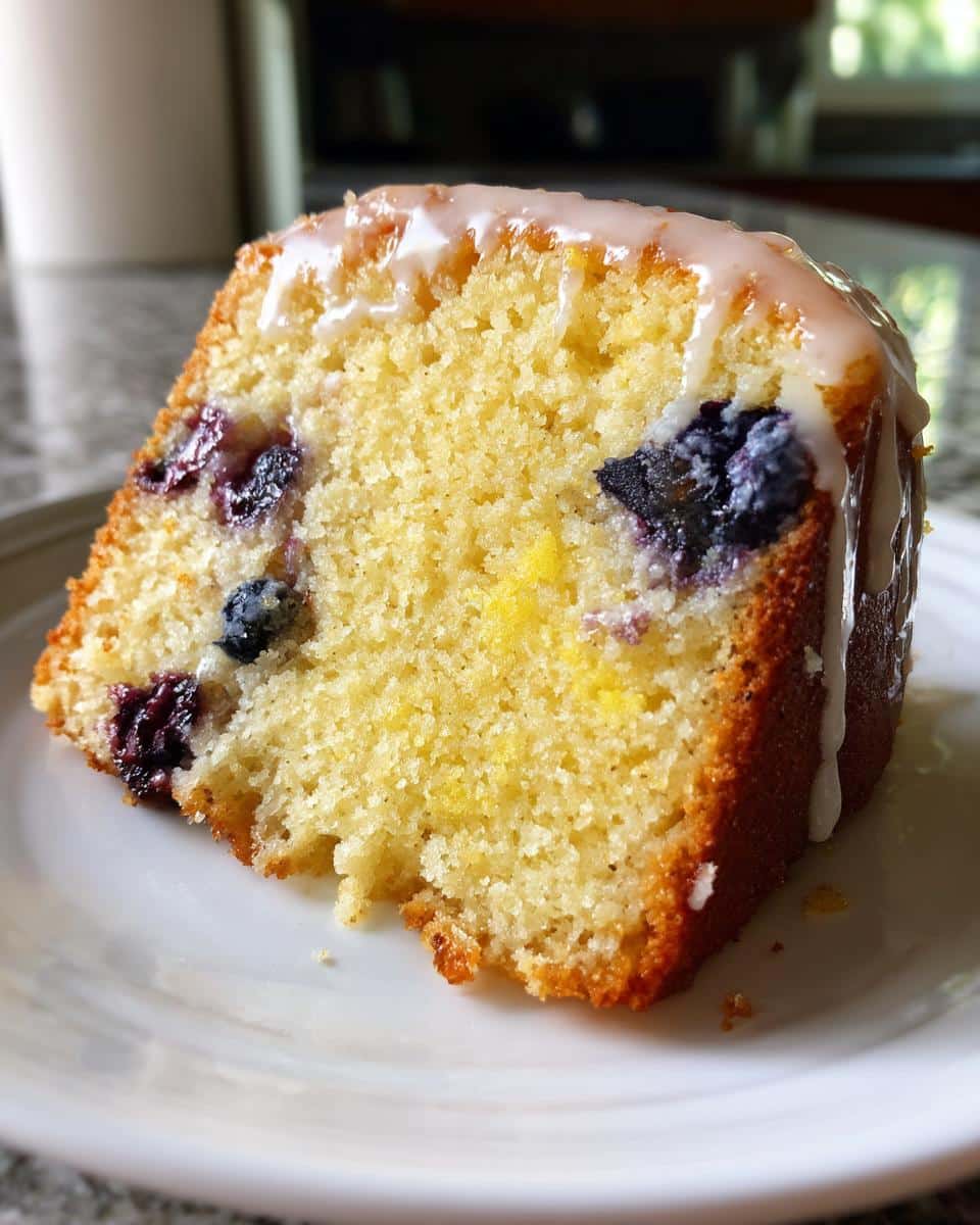 Sunniest Lemon Blueberry Cake - detail 2