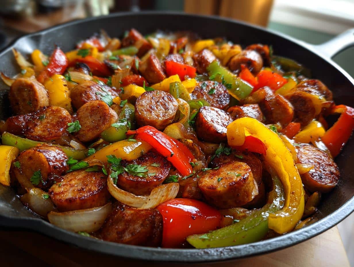 Tastiest Sausage and Peppers Ever: 30 Min Magic