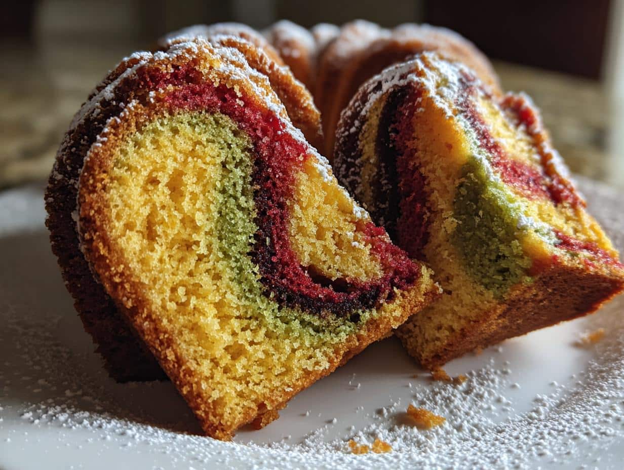 Unforgettable Pound Cake Recipe: 8 Marbled Slices