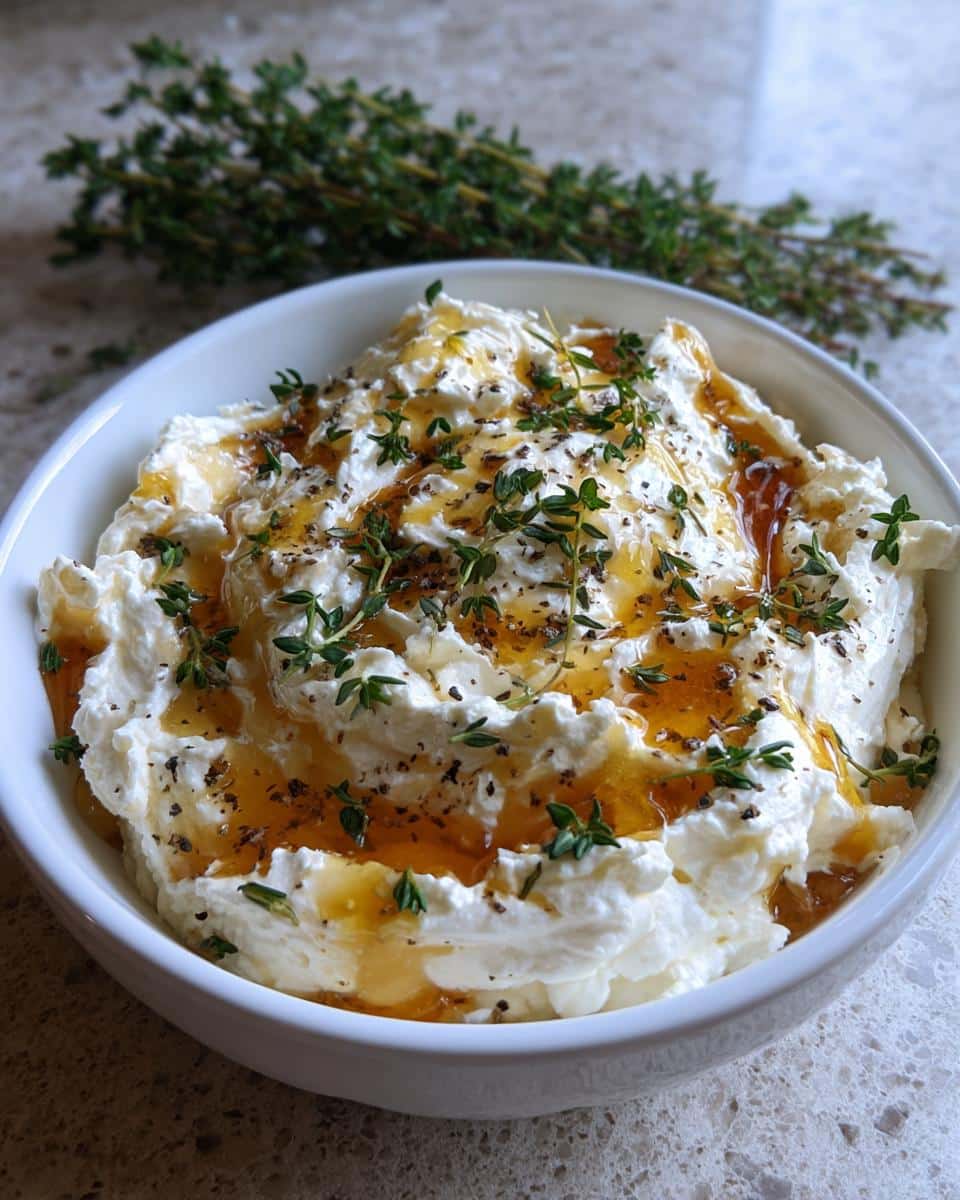 Whipped Goat Cheese with Honey and Thyme - detail 2