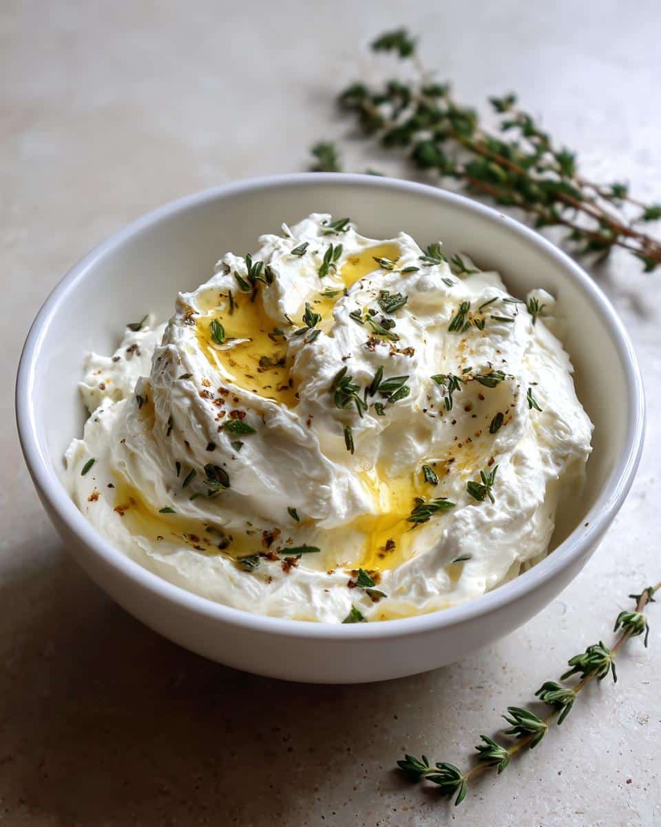 Whipped Goat Cheese with Honey and Thyme - detail 3