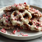 White Chocolate Peppermint Pretzel Crisps