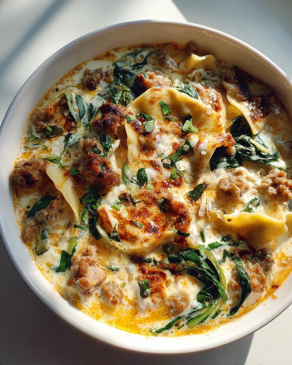 White Lasagna Soup - detail 1