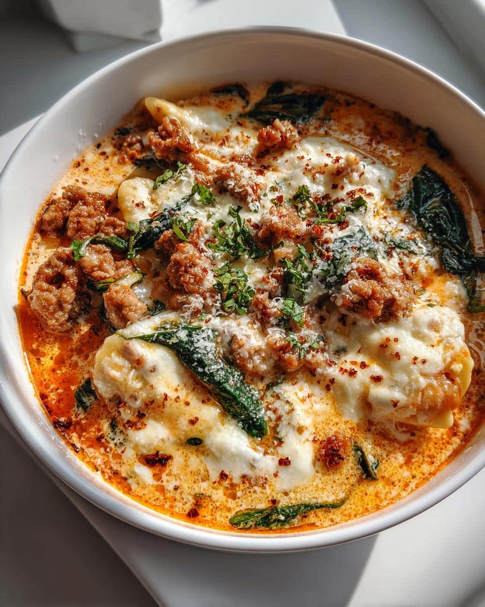 White Lasagna Soup - detail 2