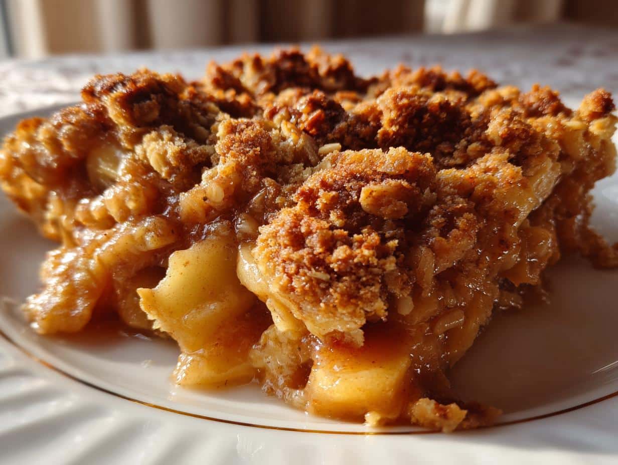 Old Fashioned Apple Crisp: 1 Blissful Bite