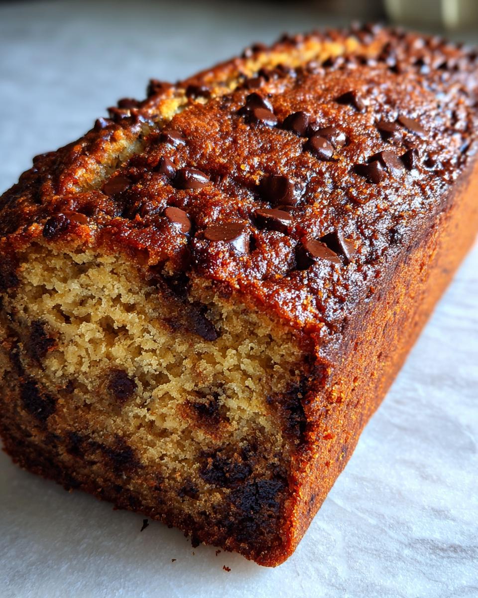 chocolate chip banana bread - detail 2