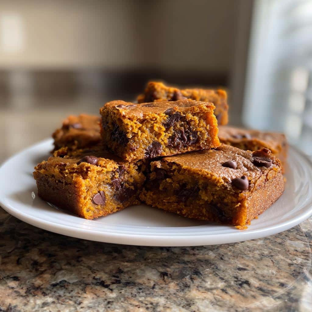 Perfect Pumpkin Chocolate Chip Bars: 1 Delicious Treat 5 t Pumpkin Chocolate Chip Bars - detail 2