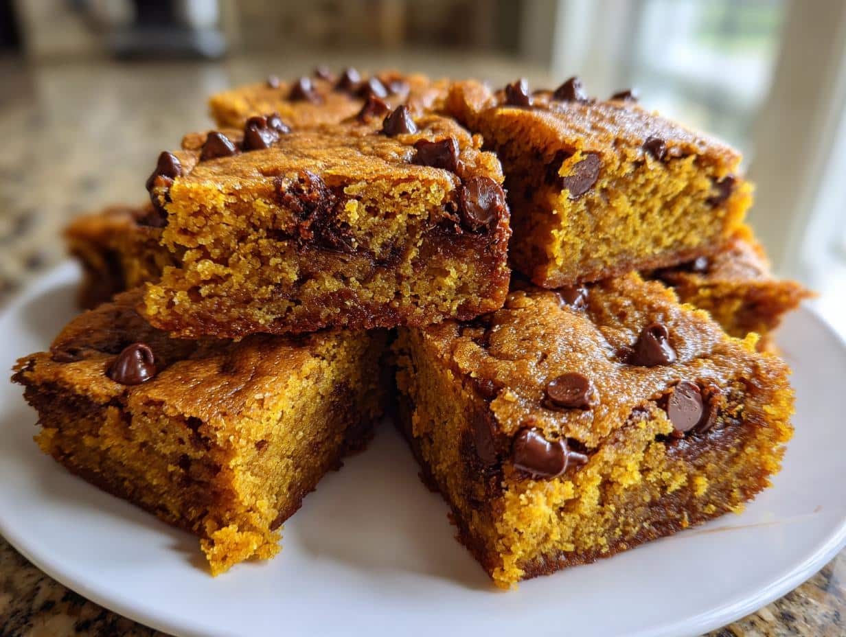 Perfect Pumpkin Chocolate Chip Bars: 1 Delicious Treat