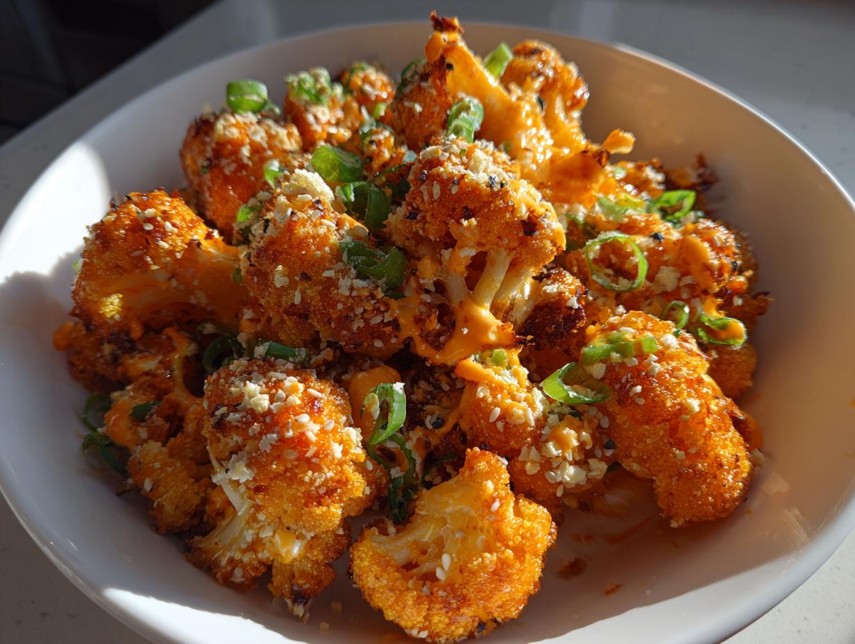 Air Fryer Bang Bang Cauliflower: Amazing 15g Protein