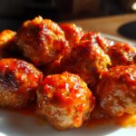 Air Fryer Buffalo Chicken Meatballs (Keto)
