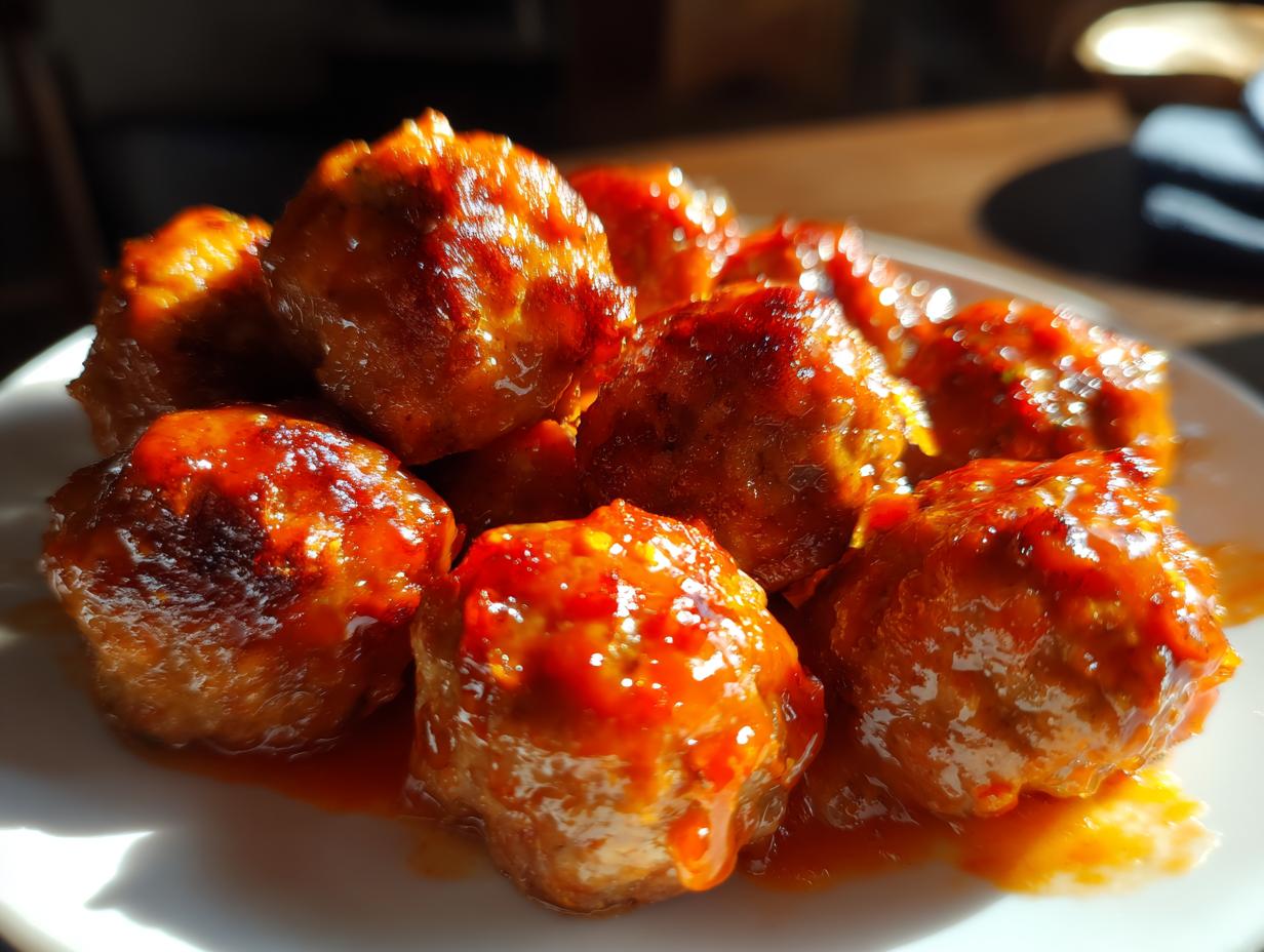 Amazing Air Fryer Buffalo Chicken Meatballs (Keto)