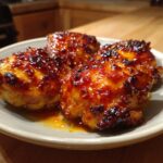 Amazing Hot Honey Glazed Chicken Thighs